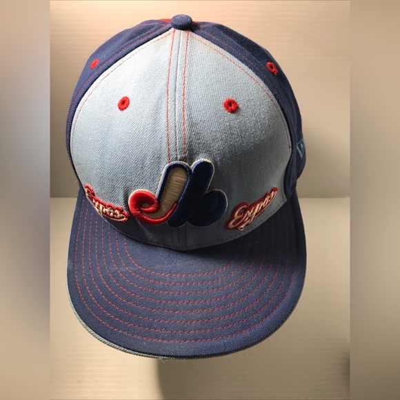 VTG.Montreal Expos Newera 7 1/2 59Fifty New Era 💯 Wool 3 Color Embroidered - Picture 1 of 13